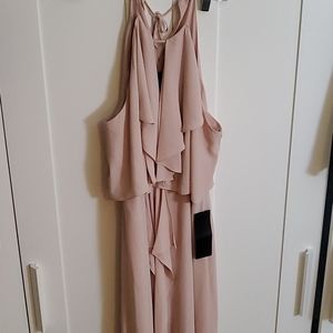 BCBG Bare pink dress - Jansia Ruffled Halter Dress